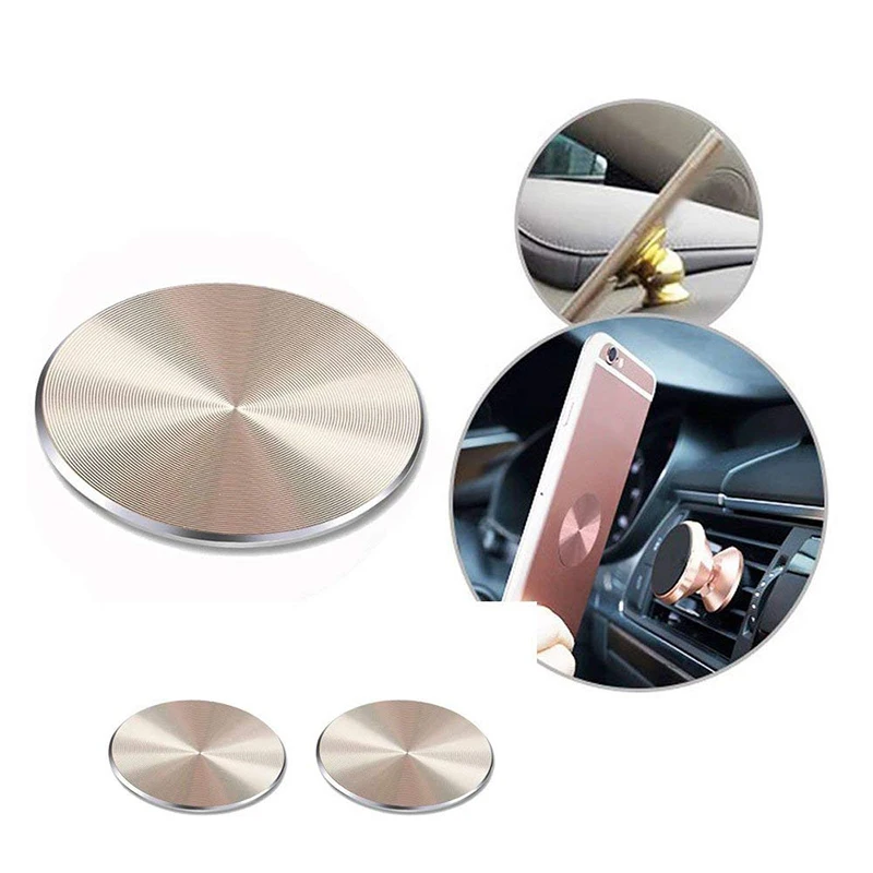 Fimilef Plating Aluminum Alloy Sticker On Magnetic Car Holder For IPhone Magnetic Sheet For Mount Magnet Holder On Samsung Huawe