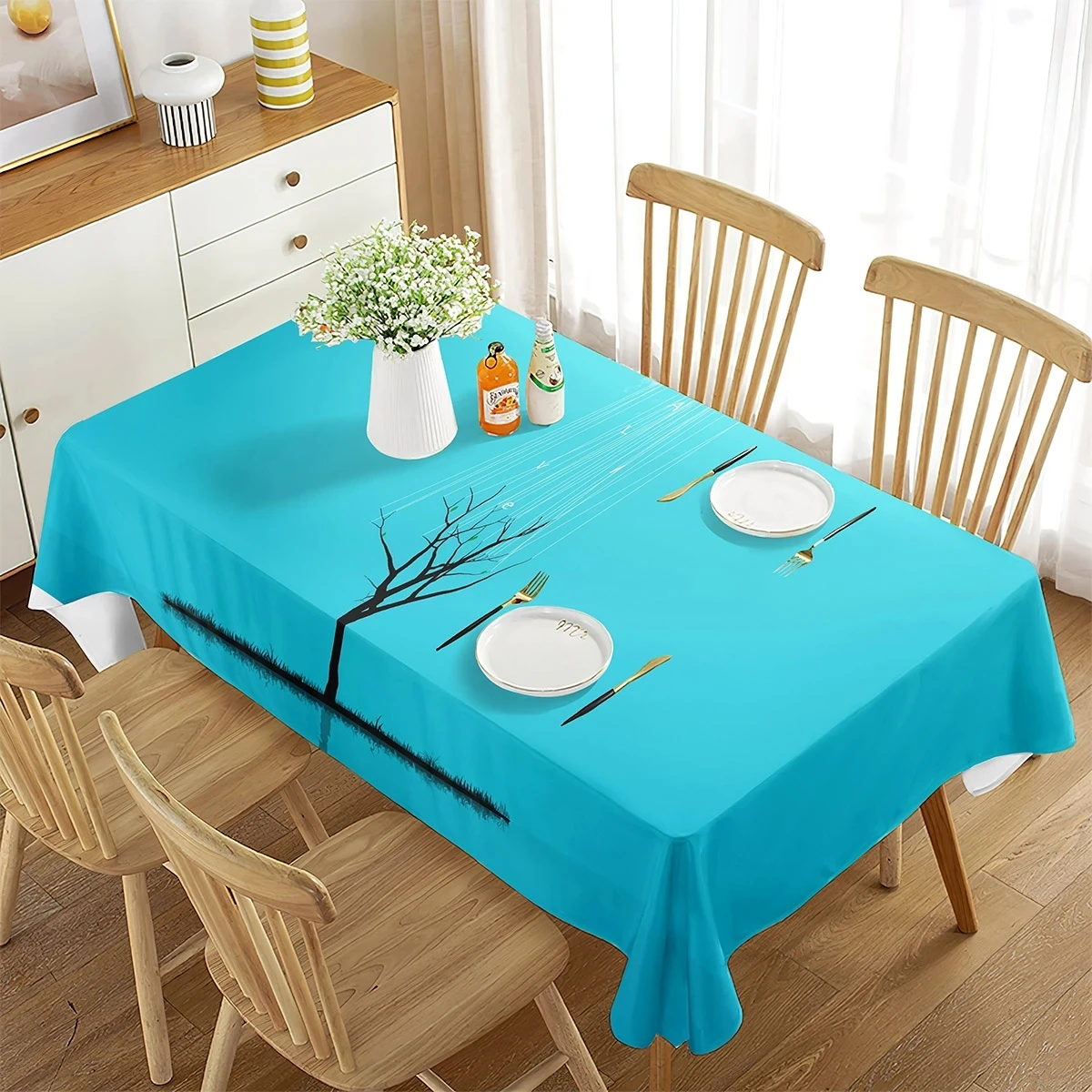 

Tablecloth Line Sketch Human Face Outline Rectangular Tablecloth--5YS