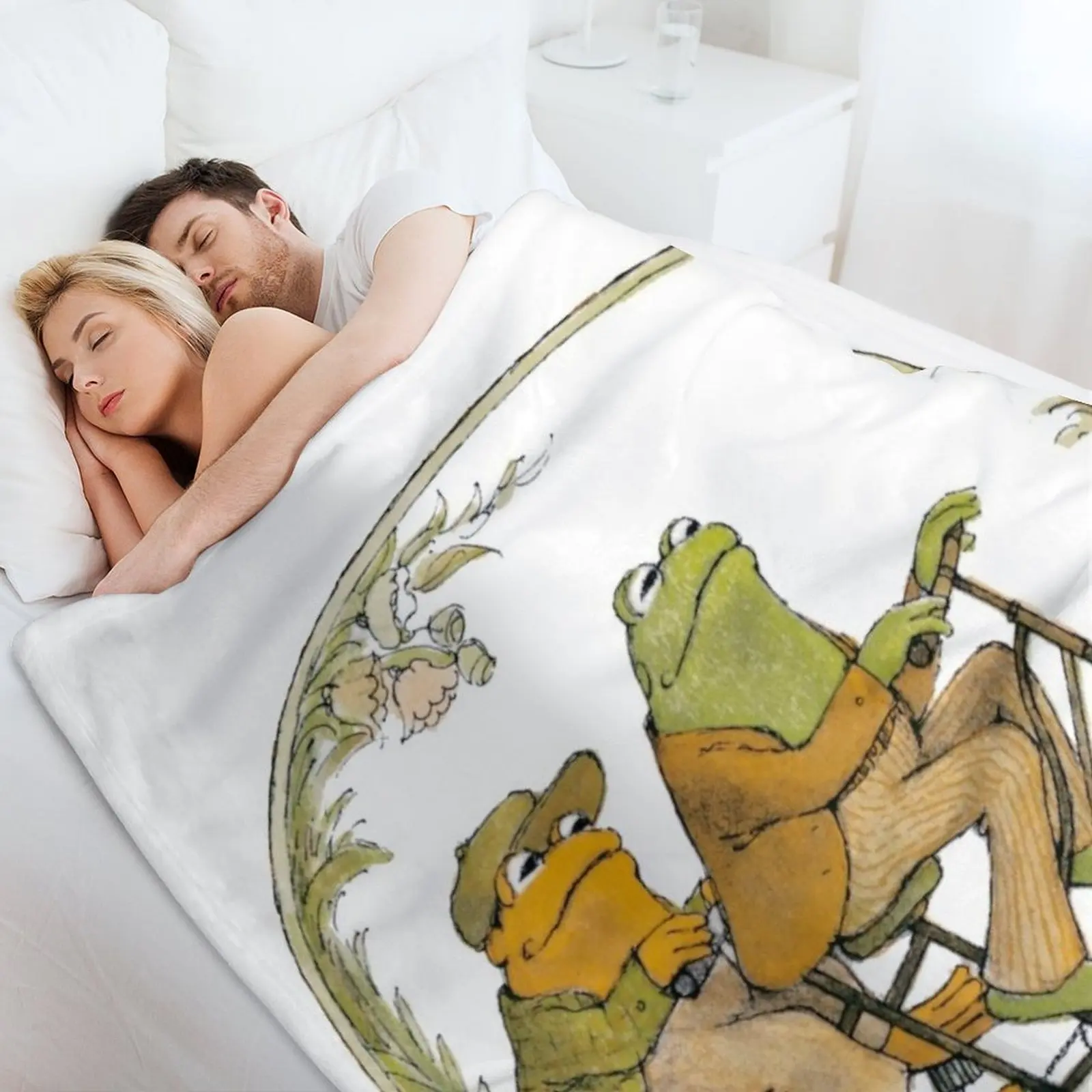 Одеяло с лягушкой и жабой волосатое мягкое большое для дивана тонкие одеяла