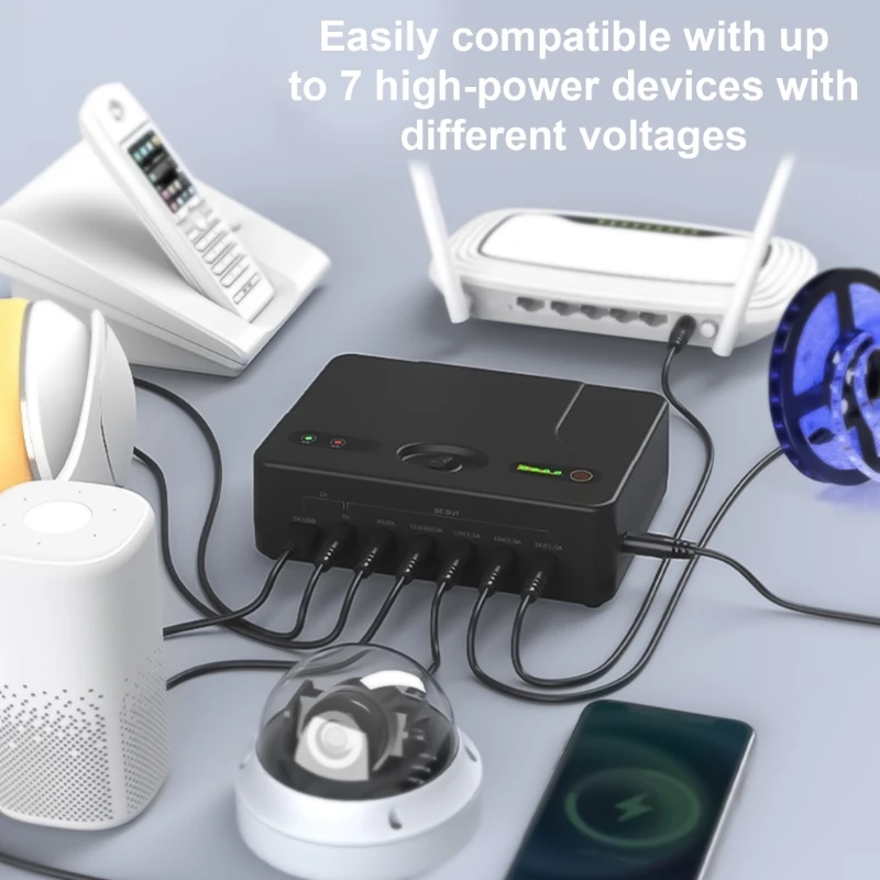 Внешний аккумулятор USB 24000 мАч/31200 мАч/38400 мАч/42000 мАч резервный для сетевых