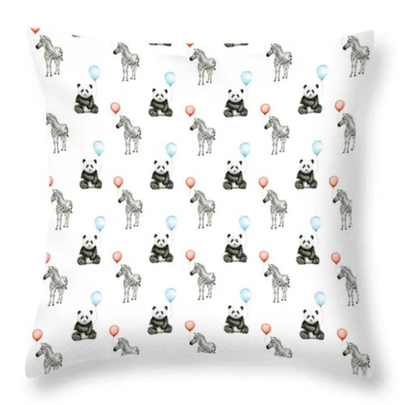 Lovely Ladybug Panda Animal Print Cushion Cover Geometry Throw Pillow Case Sofa Home Decor Pillowcase |