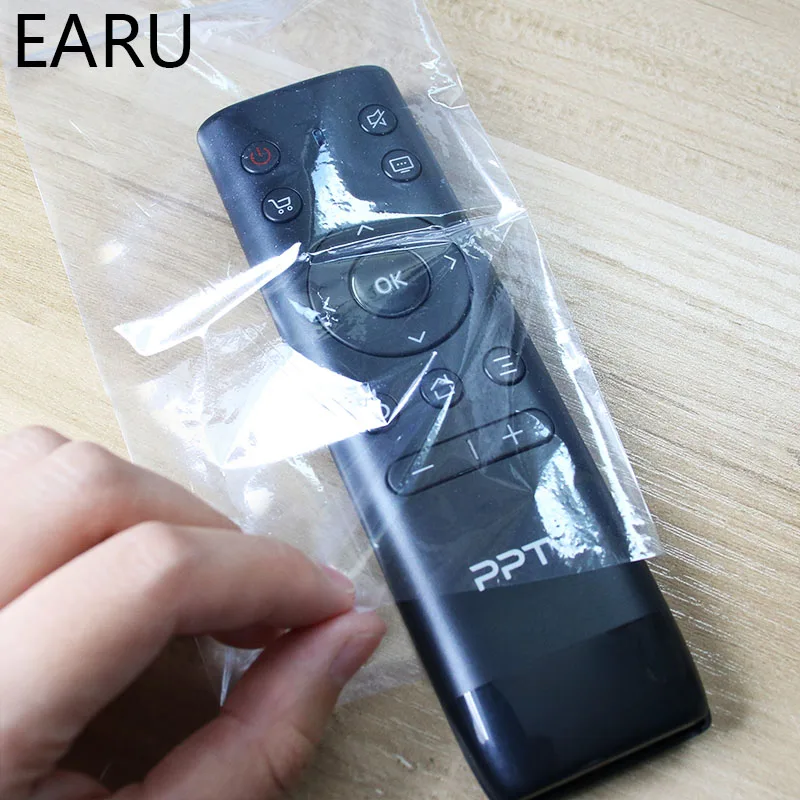 

5Pcs Heat Shrink Film Clear Video TV Air Conditioner Remote Controller Protector Cover Home Dust Waterproof Protective Case New