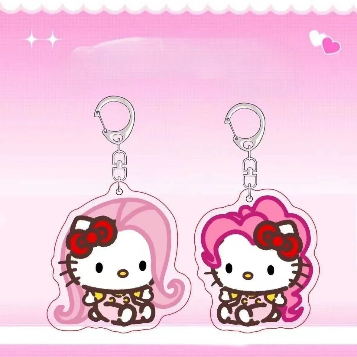 Hello Kitty Cos My Little Pony Pinkie Pie Fluttershy милый мультяшный двусторонний акриловый школьный