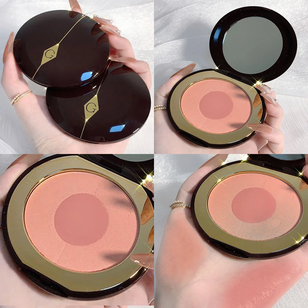 

GUICAMI Face Blush Palette Natural Pink Cheek Waterproof Long Lasting Silky Orange Matte Powder Professional Blush Maquiagem