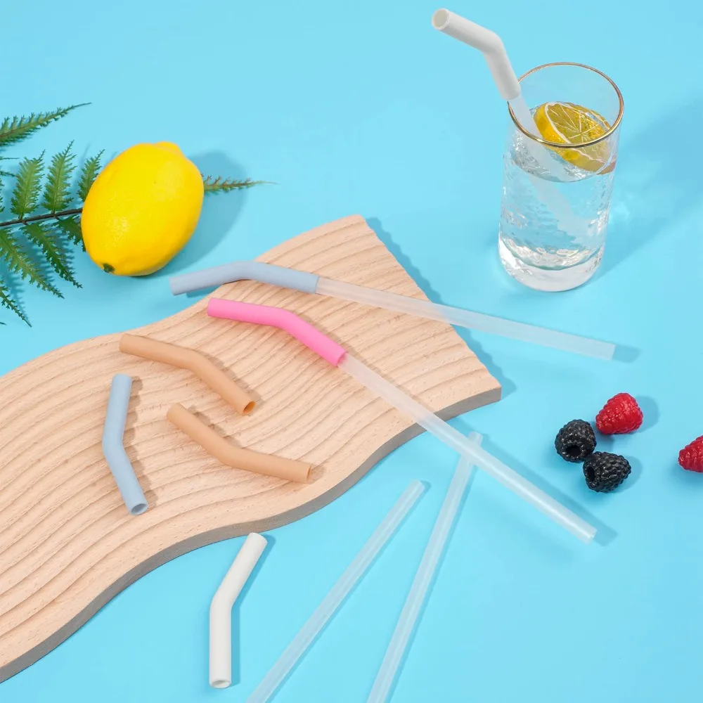 

6 шт., многоразовые колпачки для трубочек, 0,4 дюйма