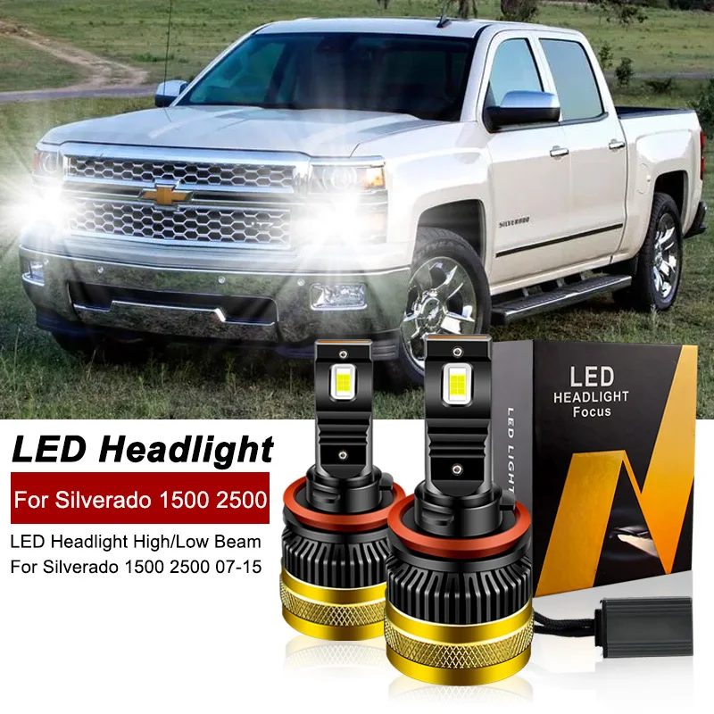 

Фары дальнего света для Chevy Silverado 1500 2500 2007-2015, 9005 лм, 2 шт.
