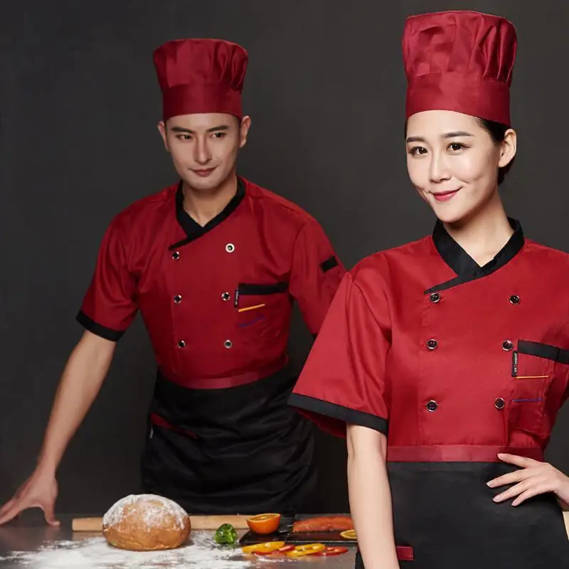 Куртка шеф-повара для мужчин и женщин туника кейтеринга одежда работы рубашка с