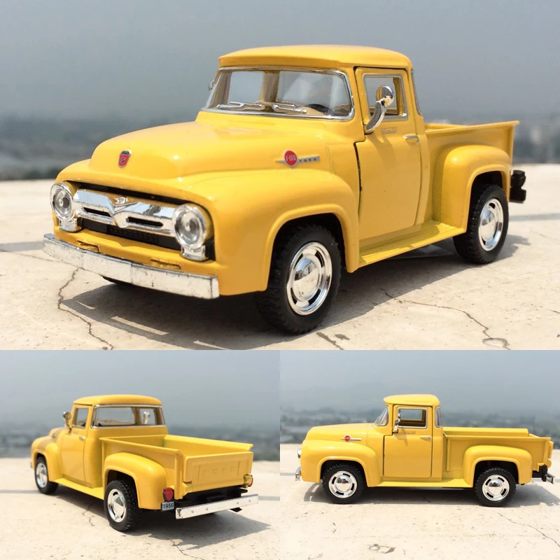 

High Simulation Exquisite Diecasts&toy Vehicles: Kinsmart Car Styling 1956 Ford F100 Pickup Trucks 1:38 Alloy Diecast Model