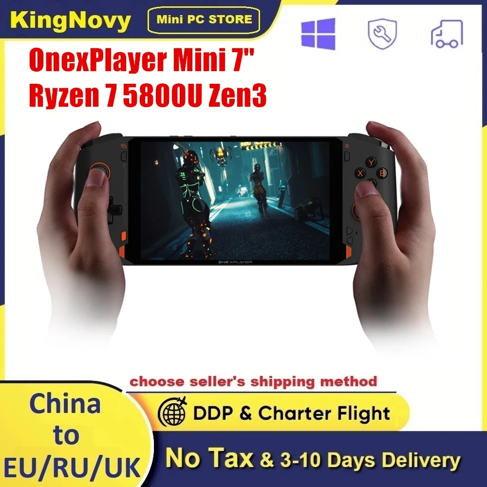 

Mini 7 Inch Original OnexPlayer VideoSwitch Game Console Ryzen 7 5800U 16G 512G/1T/2T Gamepad Laptop Windows 11 Pocket Tablet