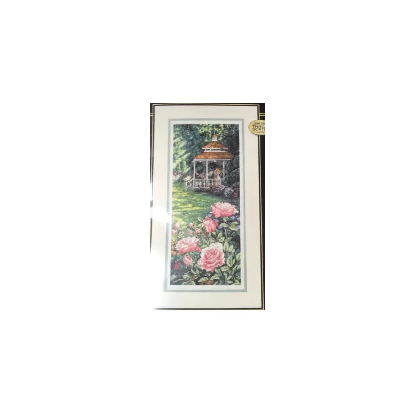 

MM Top Quality Beautiful Lovely Counted Cross Stitch Kit Paradise Found Rose Park Garden Kiss Lover dim 35207