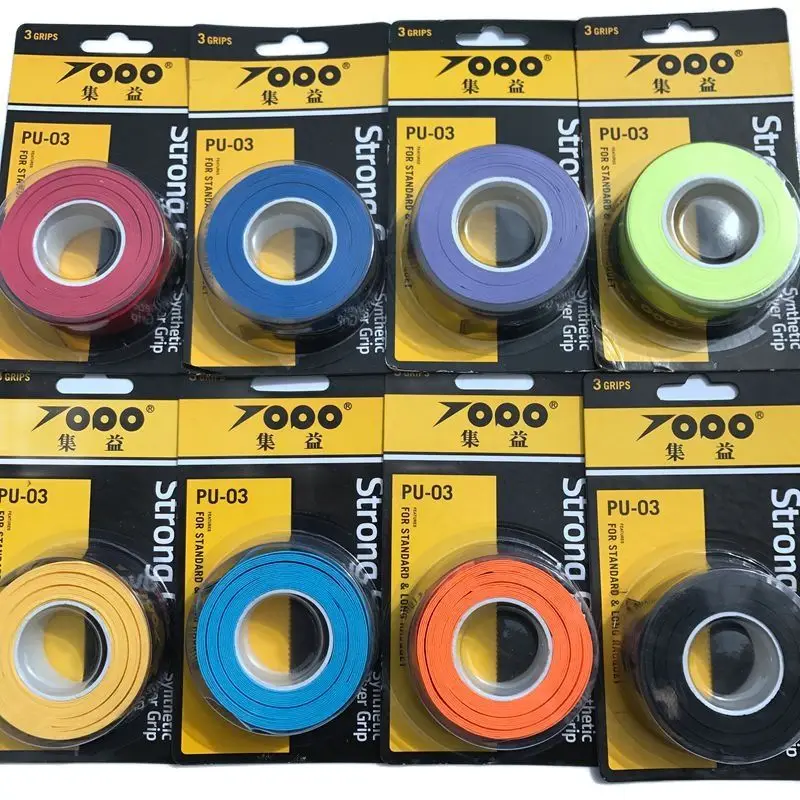 

(1 pack=3pcs) TOPO Sticky feel tennis overgrip tacky grip badminton grip