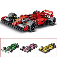 new technical blocks expert super speed champions car f1 building racing car model bricks toys kid birthday gift