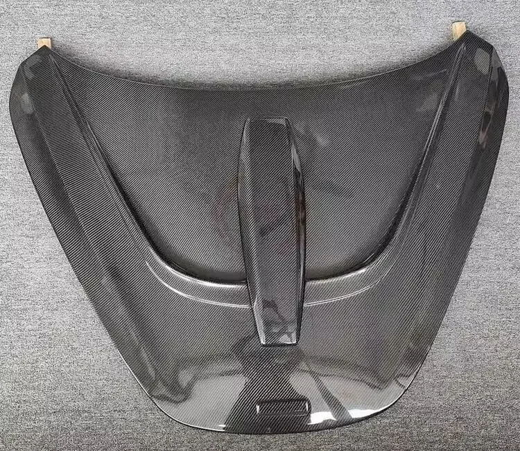 Новый стиль передний бампер из настоящего углеродного волокна капот двигателя