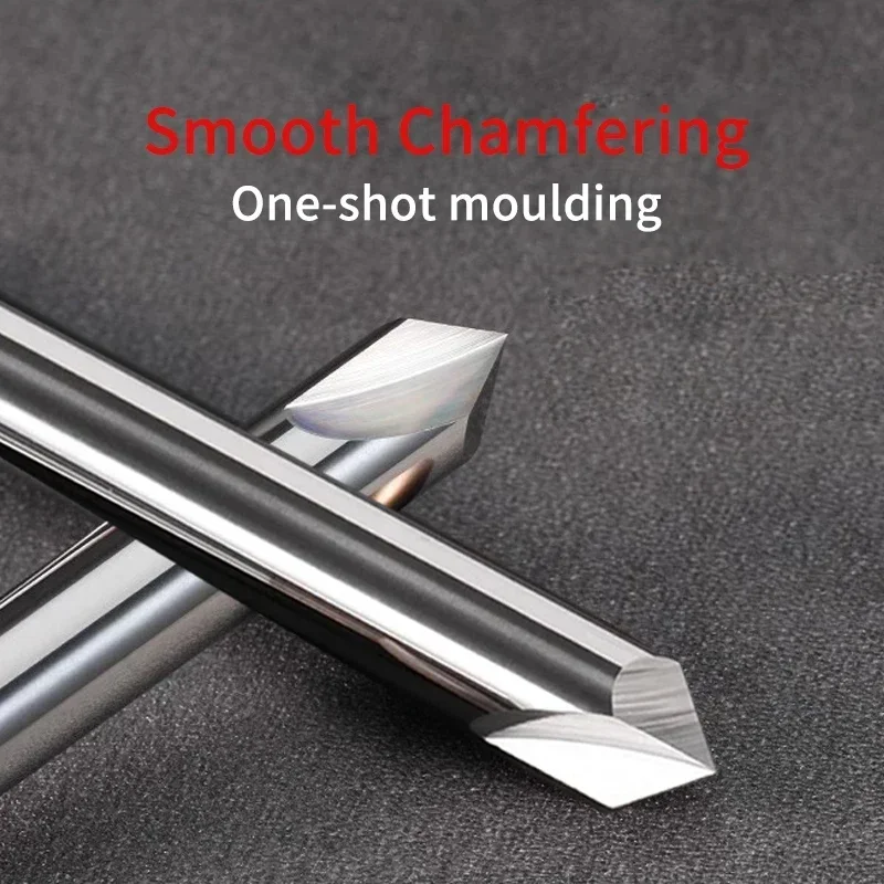 Твердосплавная фреза Chowmaster с фаской 2 канавки для снятия фаски V-образным пазом