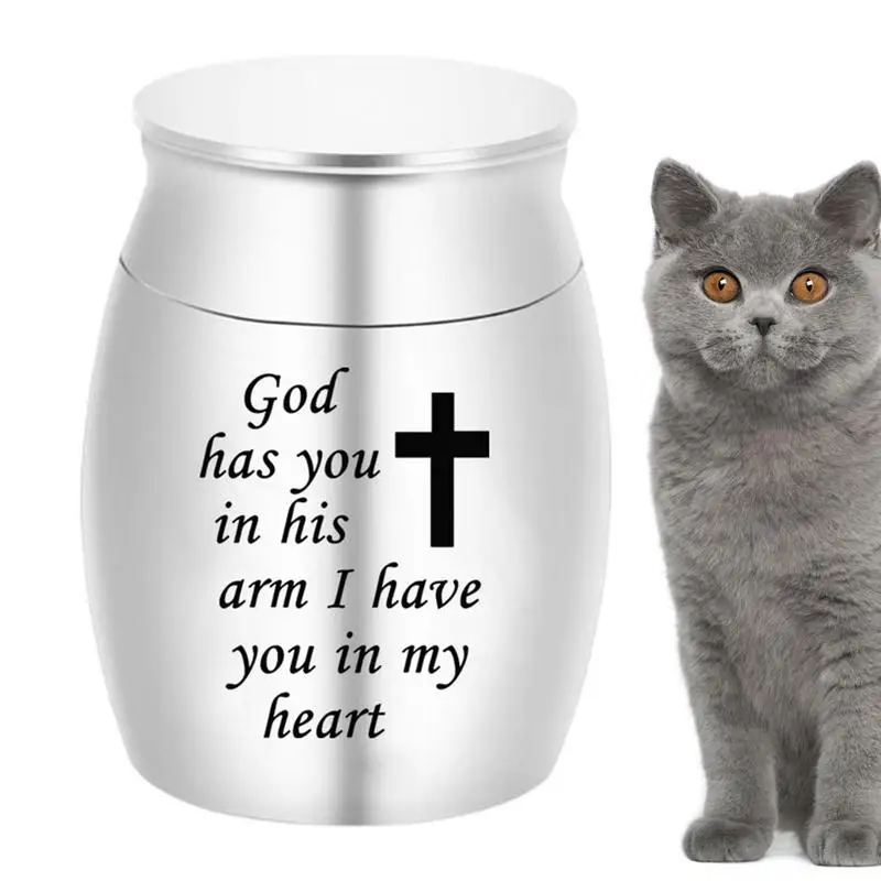 

Pet Memorial Ashes Urn Small Aluminum Keepsake Cremation Urn Mini Metal Sharing Personal Funeral Urn For Pet Or Human Ashes