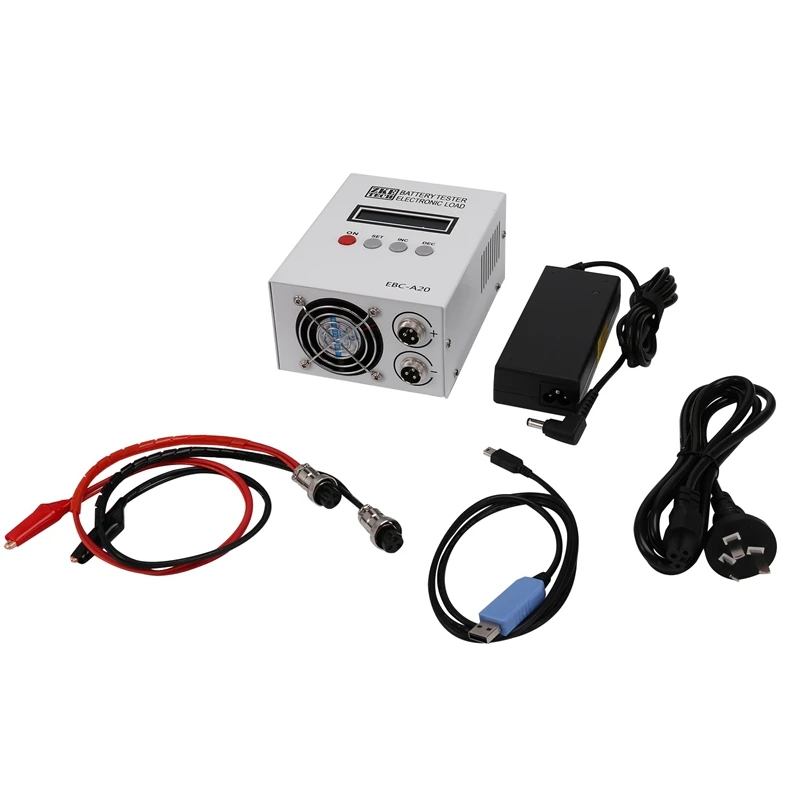 

EBC-A20 Battery Tester 30V 20A 85W Lithium Battery Capacity Test 5A Charge 20A Discharge PC Software Control-US Plug