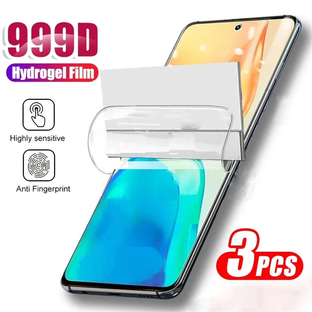 

3PCS Hydrogel Film For Vivo iQOO 8 9 Pro Z1 Z1X Z5 Z6 Z6X U3 U5 Screen Protector On Vivo X Note X80 X70 X60 Pro Plus Not Glass