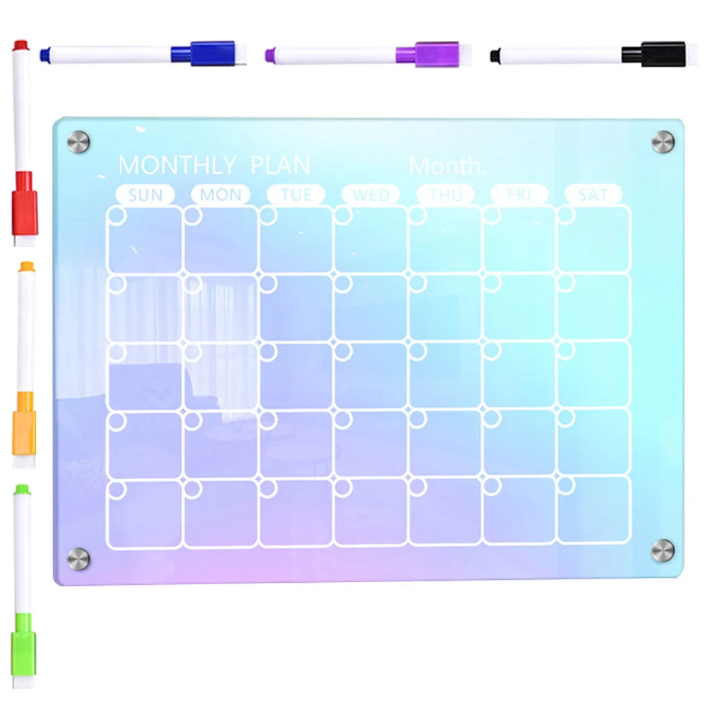 

Magnetic Whiteboard Pens Acrylic Wall Planner Refrigerator Daily Do List Schedule Dry Erase