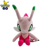 takara tomy anime pokemon plush collection 25cm pink heterochromism celebi plush doll kawaii kids christmas gift plush toys