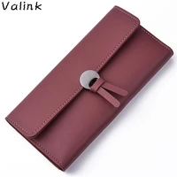 valink 2022 new womens wallets and purses fashion leather luxury brand wallet leisure clutch bag long purse carteira feminina
