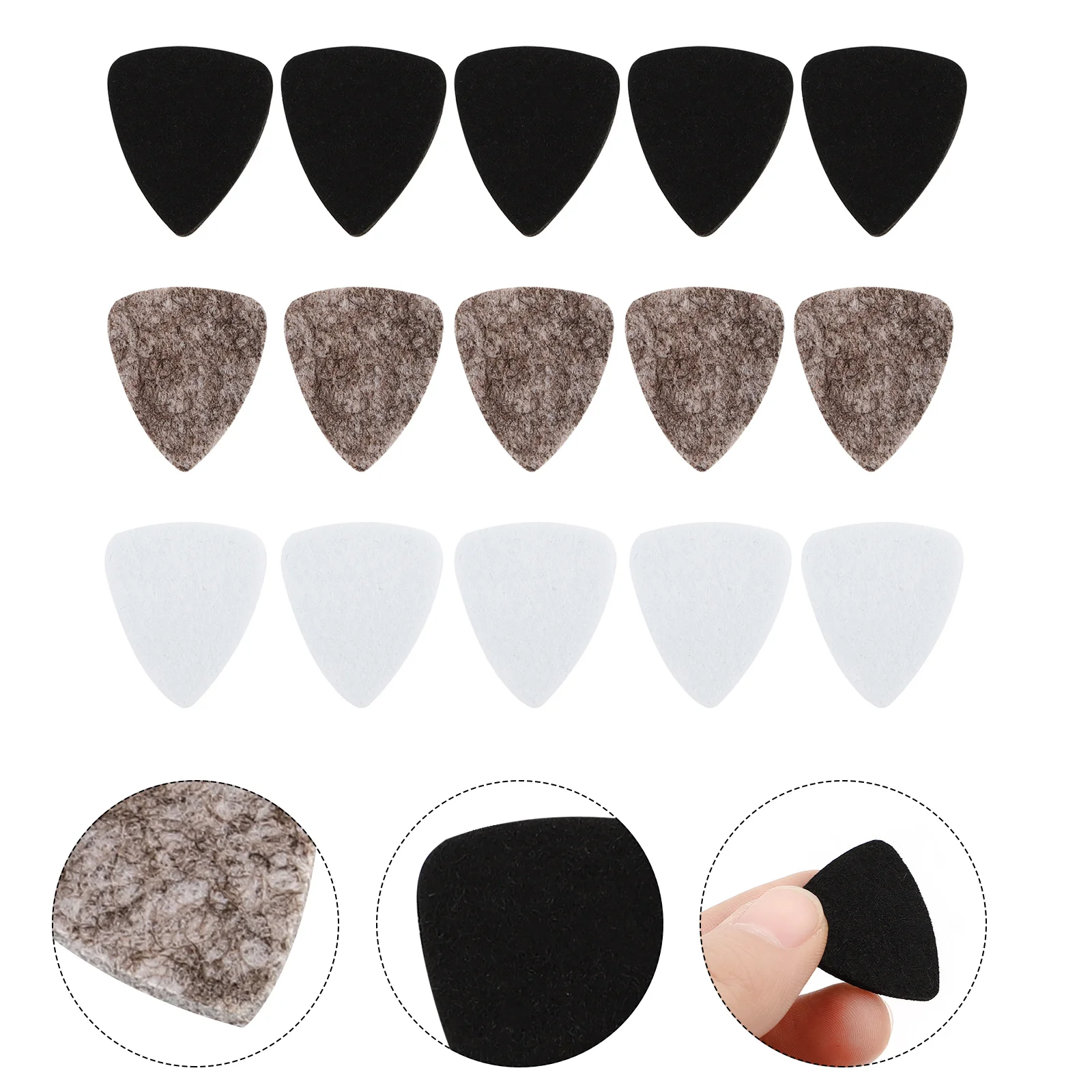 

15 Pcs Guitar Pick Ukulele Parts Electric Accessories Instrument Felt Picks Plectrum String
