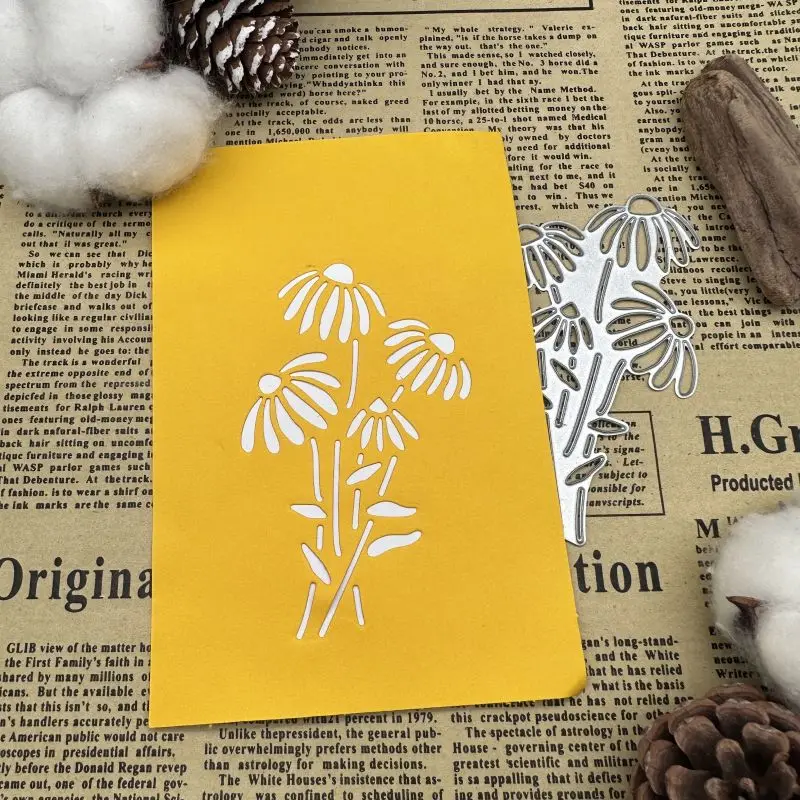 Металлические Вырубные штампы Маргаритка альбом для скрапбукинга фотоальбом