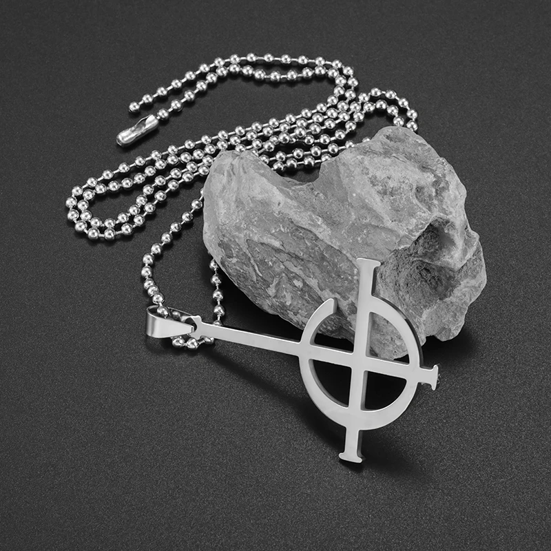 Стильный полированный стиль панк призрак Bc Band нержавеющая сталь бейдж кулон