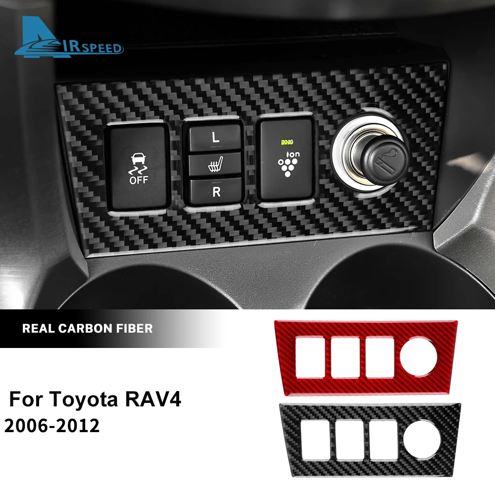 Настоящая мягкая наклейка из углеродного волокна для Toyota RAV4 2006 2007 2008 2009 2010 2011 2012 LHD