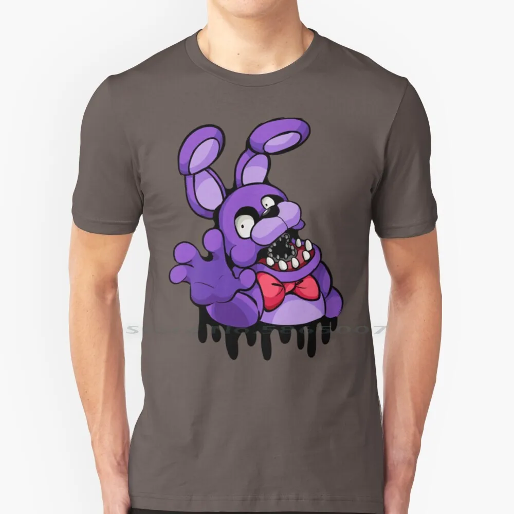 

Graffiti Bonnie T Shirt 100% Cotton Fnaf Five Nights At Bonnie Bunny Horror Big Size 6xl Tee Gift Fashion