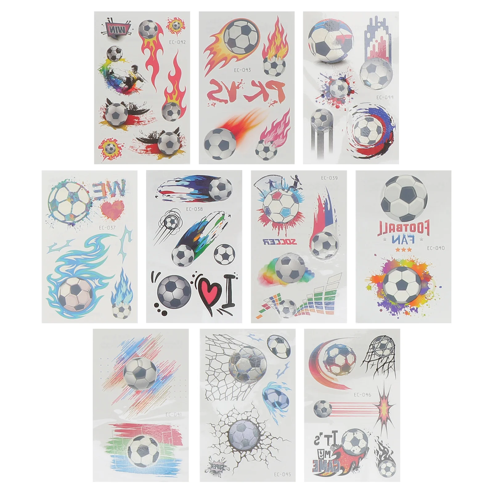 

Stickers Cartoon Kids Sticker Fake Face Temporary Fan Football Waterproof Tatoos Child Body