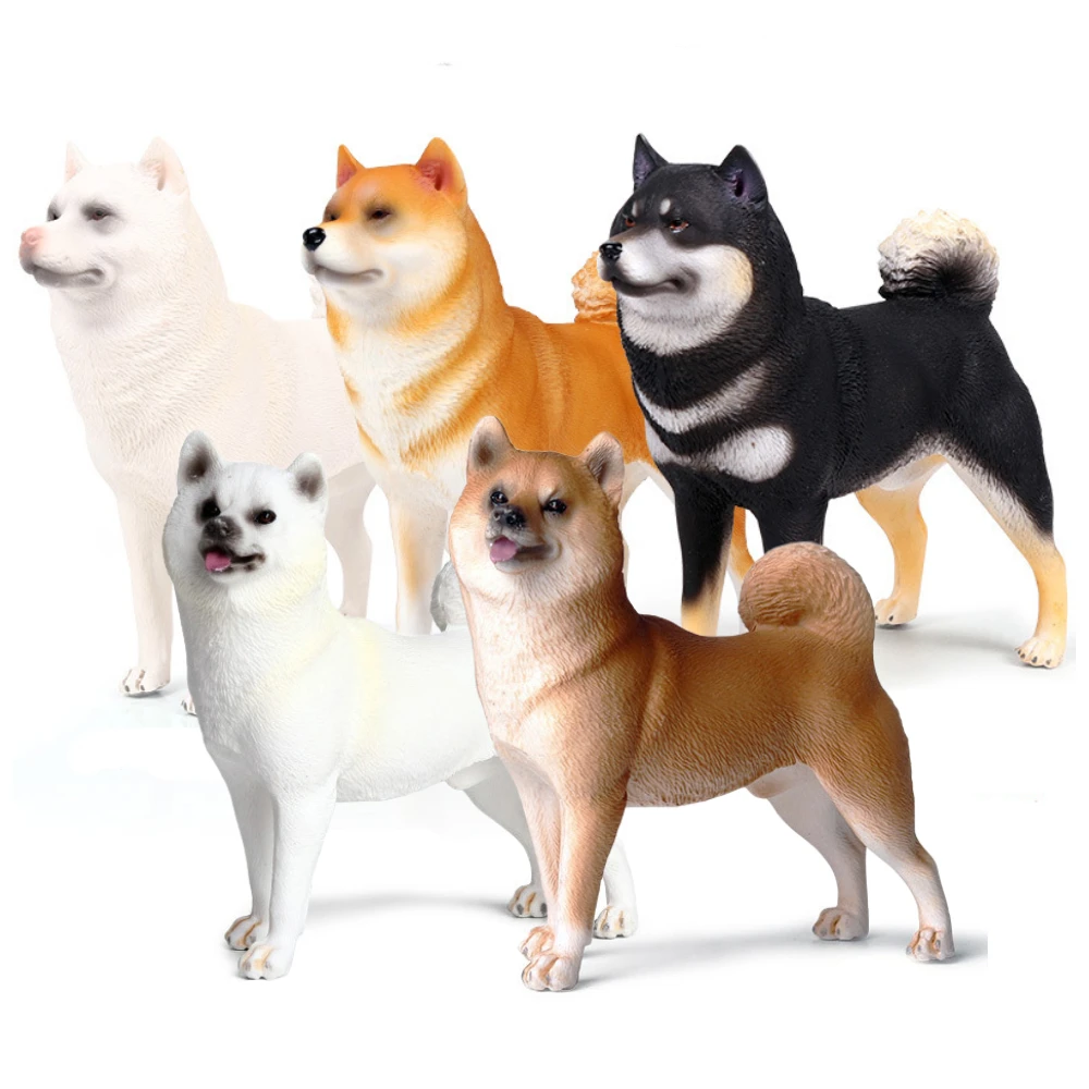

OozDec Big Dog Animal Shiba Inu Doge Canis Lupus Familiaris Action Figures Decoration High Simulation Pvc Lovely Pet Model Toys