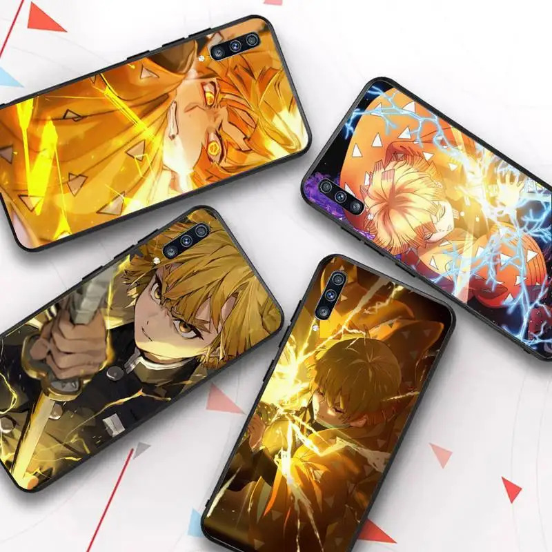 

Demon Slayer Agatsuma Zenitsu Phone Case for Samsung A51 A30s A52 A71 A12 for Huawei Honor 10i for OPPO vivo Y11 cover