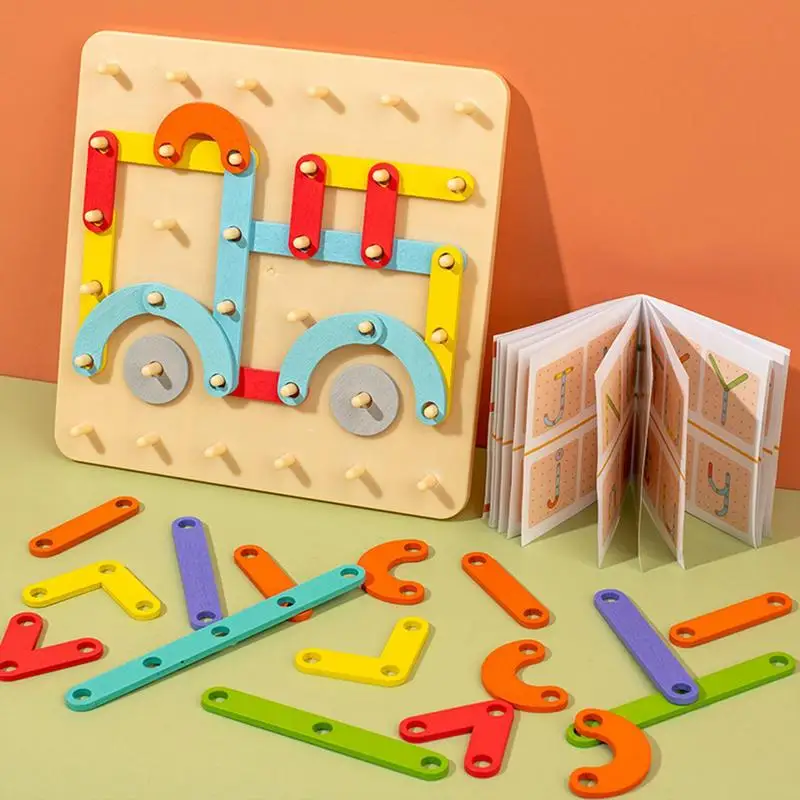 

Letter And Number Construction Activity Set Geometric Shape Matching Jigsaw Wooden Puzzle Toys Kids Preschool Learning Toys
