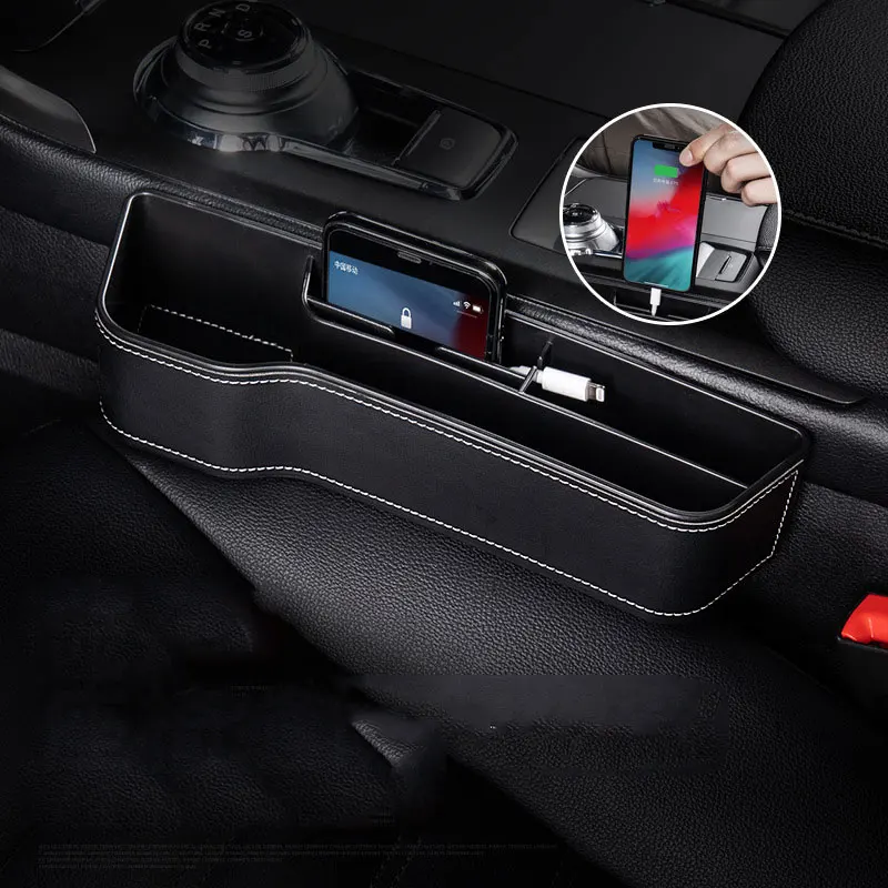 

For BMW X5 / X6 Car Cup Holder Seat Organizer Holder Multifunctional Auto Seat Gap Storage Box Abs Seat Seam accessories