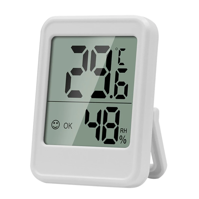 

Digital Room Thermometer Mini Hygrometer Indoor Humidity Meter w/ Min Max Records Air Comfort Indicator for Home Office