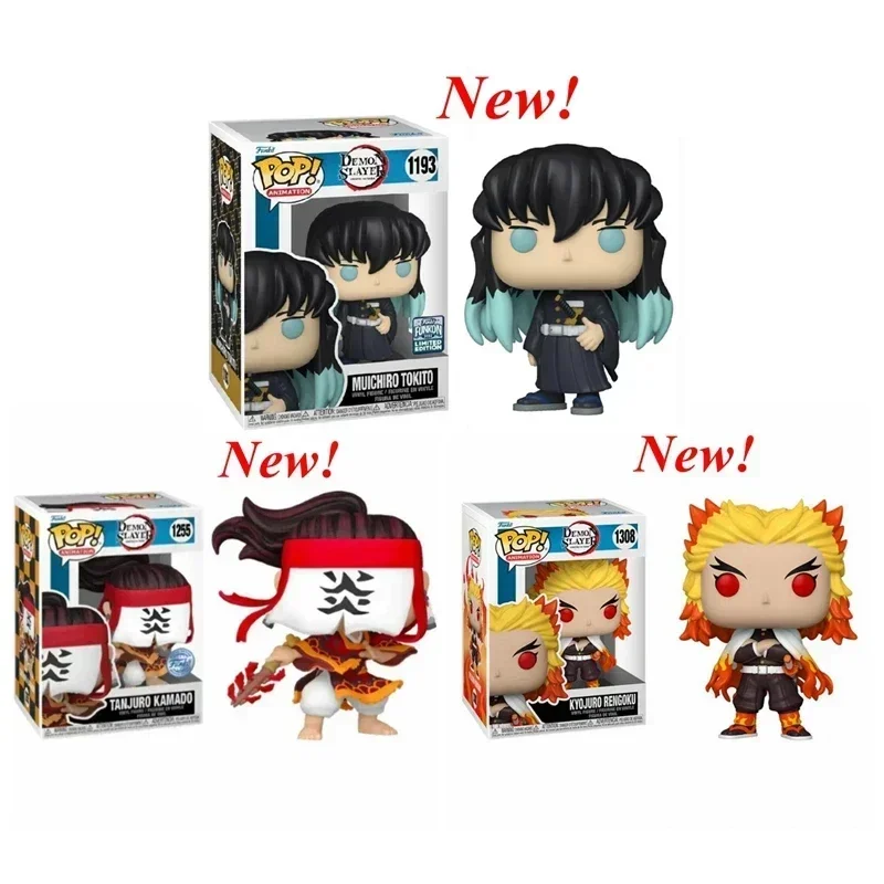 НОВЫЙ Funko pop Demon Slayers Muichiro 1193 Tanjuro 1255 Rengoku 1308 Shinobu 1314 коллекционная фигурка модель