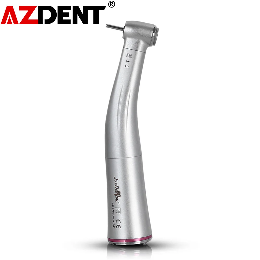 Dental 1:5 Increasing Fiber Optic Contra Angle Low Speed Push Button Internal Handpiece E-type Electric Motor