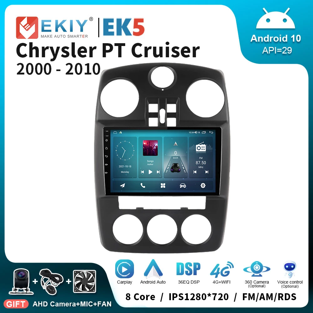 Автомагнитола EKIY EK5 на Android для Chrysler PT Cruiser 2007-2009 стерео-навигация GPS