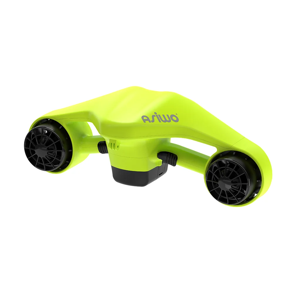 

ASIWO Turbo Underwater Scooter With Go Pro Mount for Diving Snorkeling Swimming 30M for Adults / Kids - Green, USA Warehouse