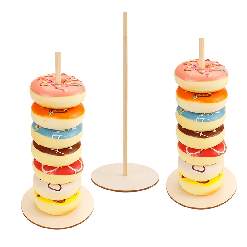 YOMDID 4 шт. свадебные украшения деревянная подставка для пончиков настенный