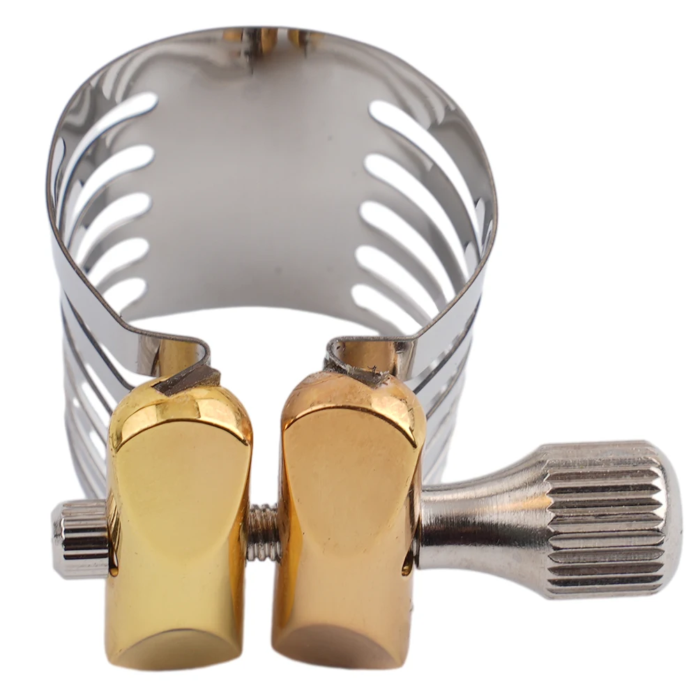 

Saxophone Clip Sax Ligature Replacement Silver Stainless Steel Gold Metal Accessories For Alto / Tenor / Soprano