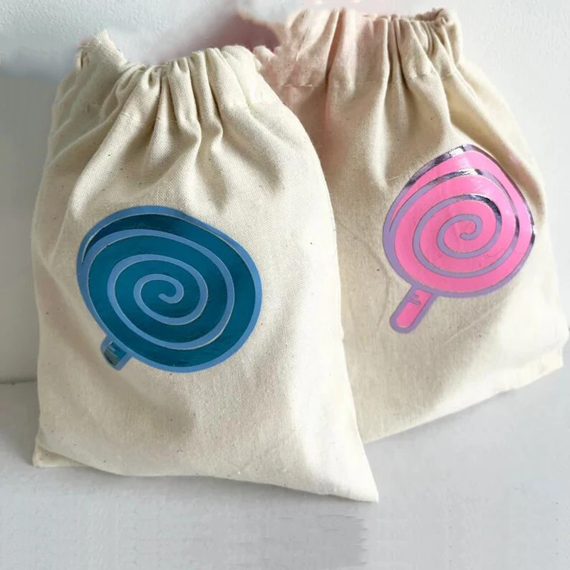 

5pcs pink blue Lollipop candy gift bags kid boy girl lolly sweet happy birthday party gender reveal baby shower decoration favor