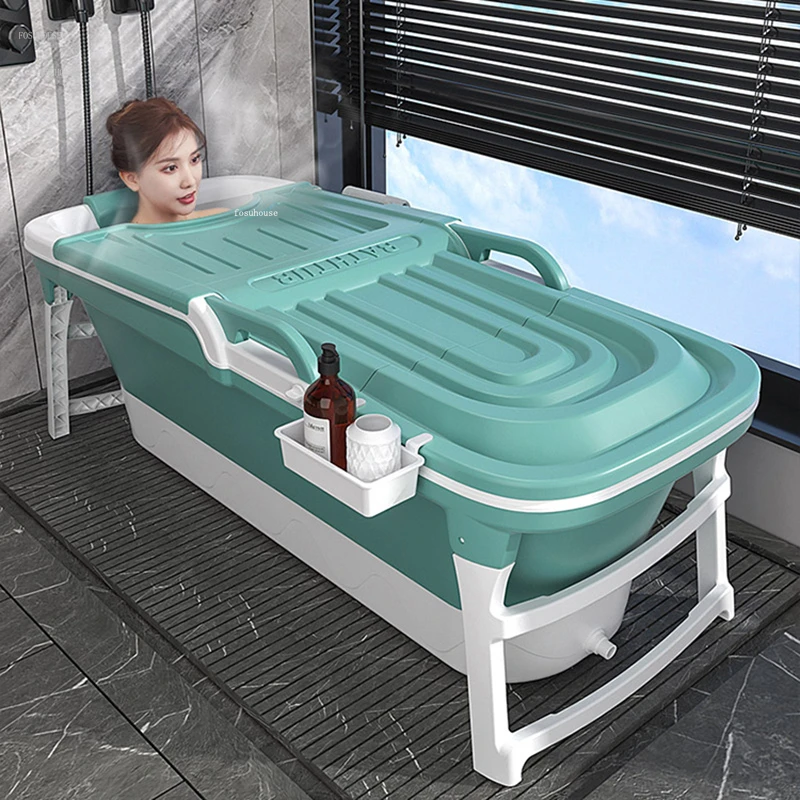 

Modern Portable Bathtub Foldable Bathing Basin Household Foaming Tub Adult Bathing Tub Adult Washing Basin Full Body Sweat Steam