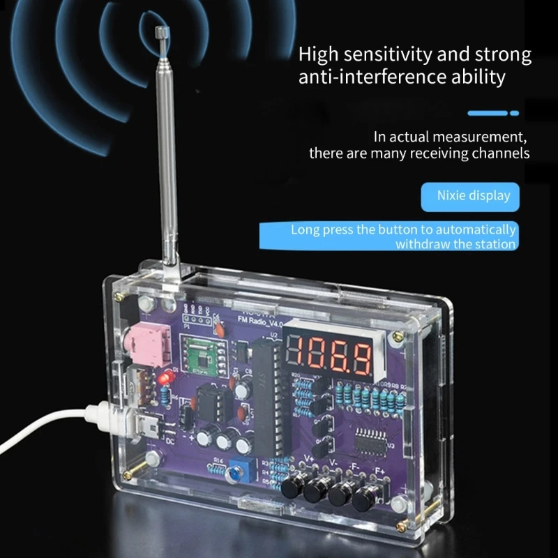 Радиоприемник RDA5807S с низким уровнем шума и усилением низких частот 87-108 МГц RDA5807