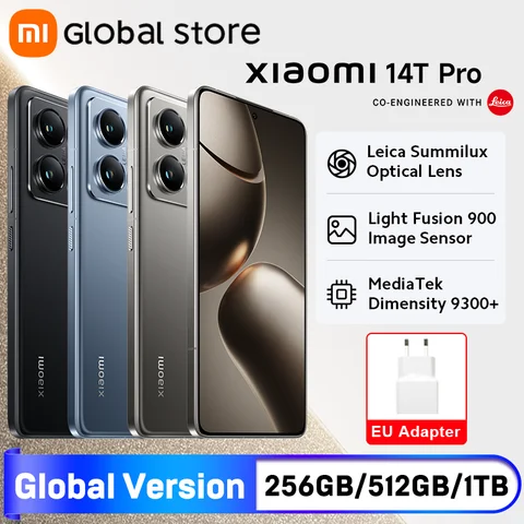 Смартфон Xiaomi 14T Pro, 12/256ГБ, 12/512ГБ, 12ГБ/1ТБ, global