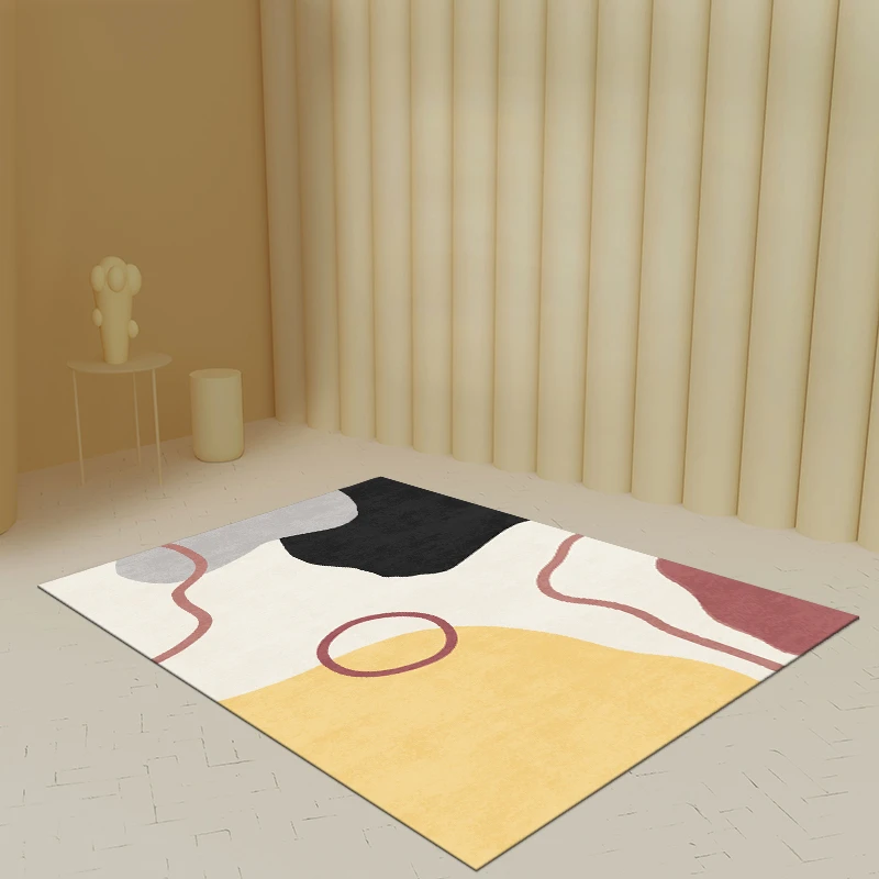

Nordic Morandi Carpets Ins Style Decoration Bedroom Bedside Carpet Large Area Cloakroom Study Lounge Rug Simple Living Room Rugs