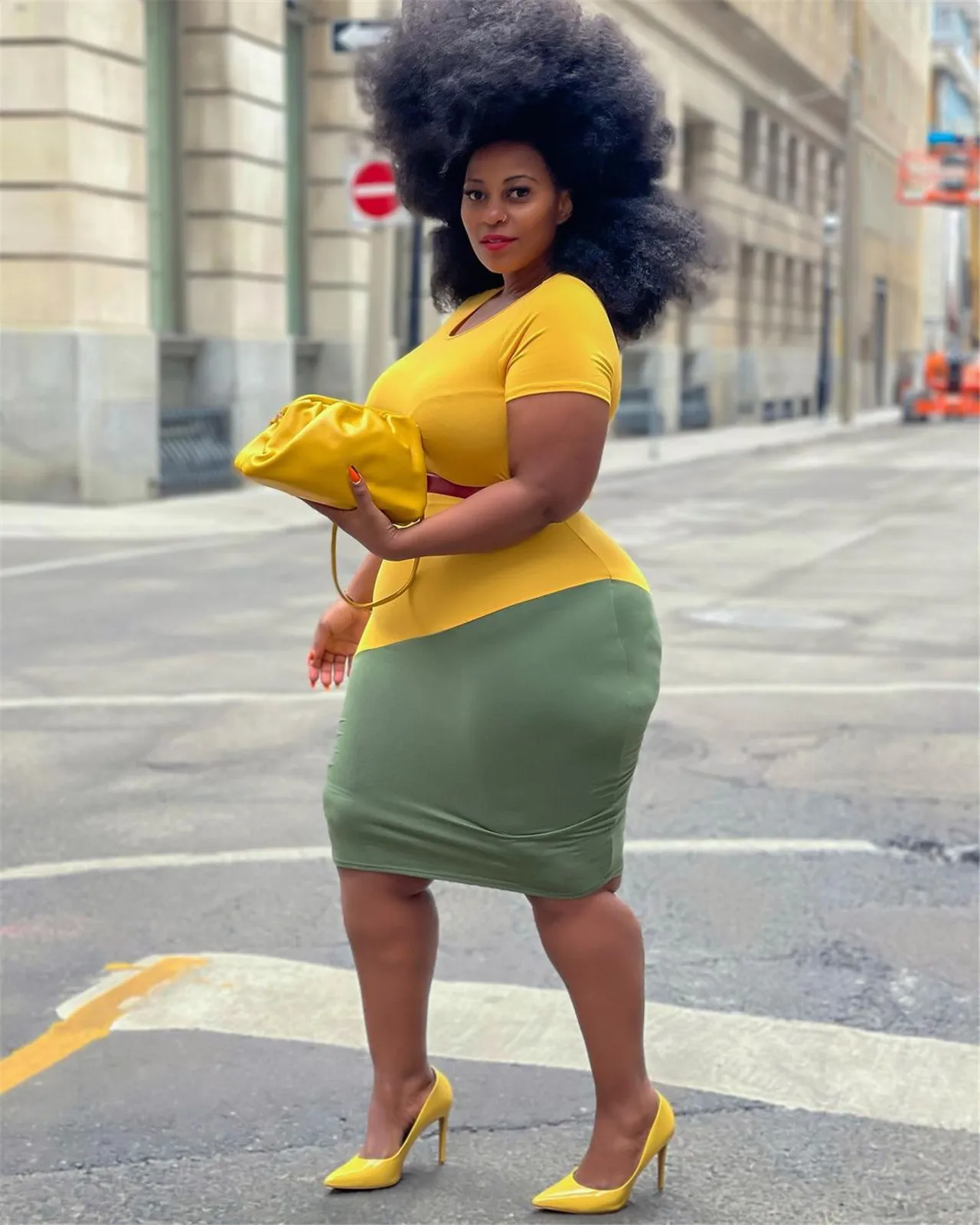 Plus Size Women's Wear New Color Block Casual Fashion Dress In Autumn and Winter 2022 Party Dress Dresses Women Evening Dress