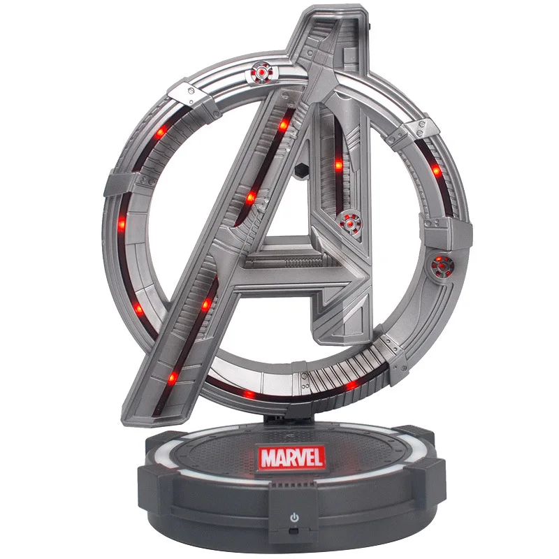 

Marvel Avengers Iron Man Captain America Spider-Man Doll Type A Stand Glow Base PVC Figure Collectible Model Toys