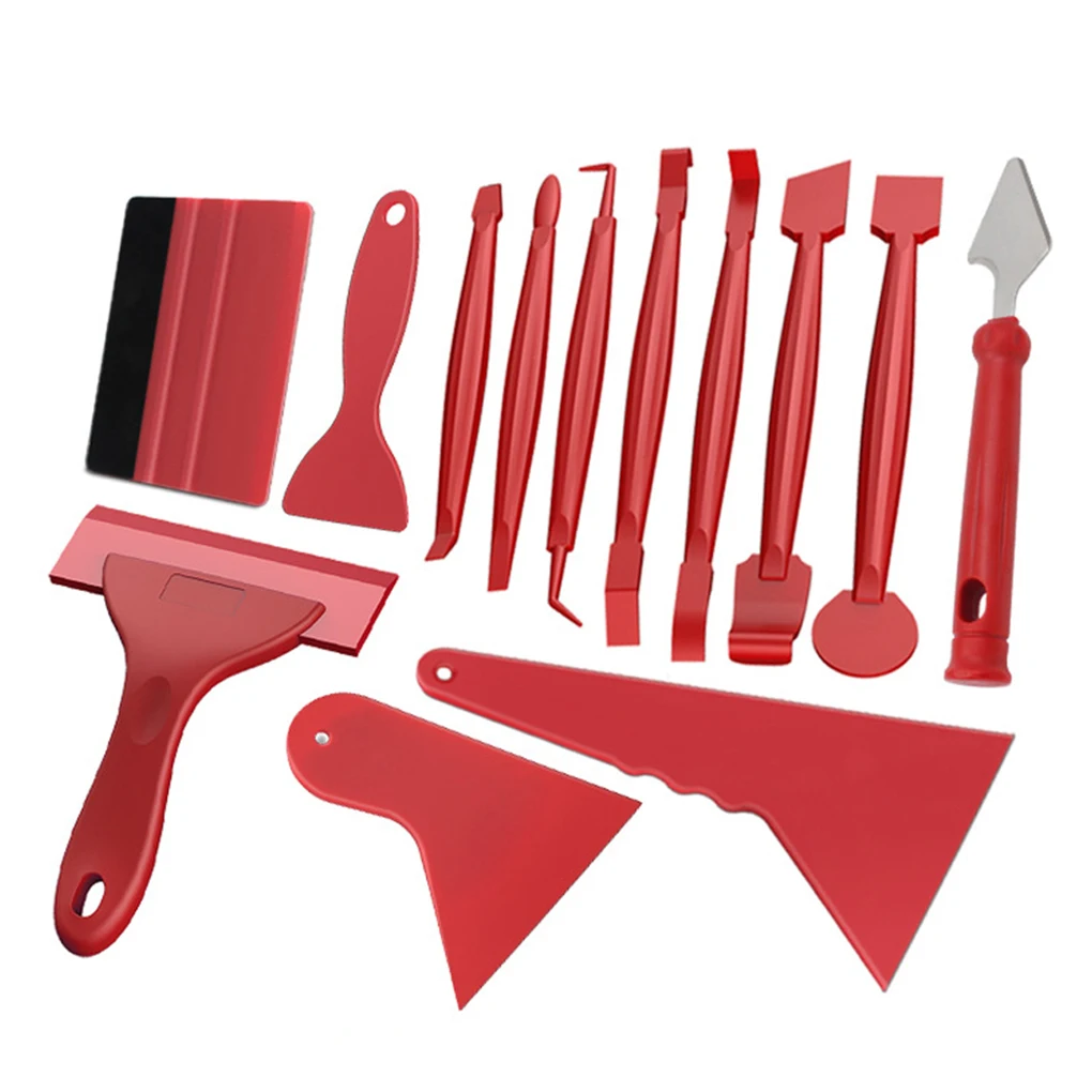 

Инструменты для установки пленки на автомобиль, наклейка на корпус автомобиля на лобовое стекло, наклейка, пластиковый скребок, набор для н...