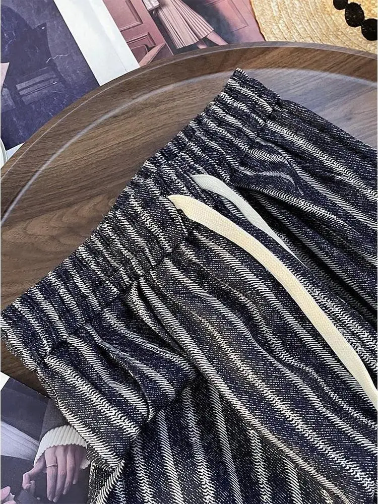 Брюки больших размеров с драпировкой серые новые высокой талией High Street свободные